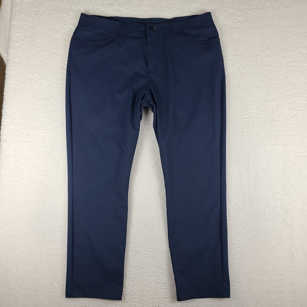 Public Rec Dealmaker Pants Mens 42x32 Navy Blue Straight Leg Performance‎ Tech